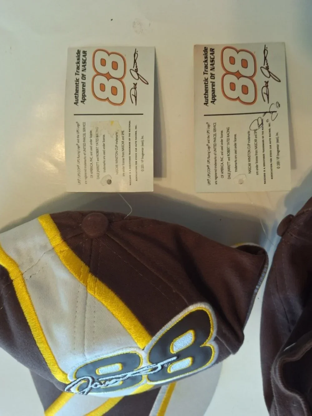 Dale Jarrett UPS #88 Chase Authentics Hat   NASCAR Racing RYR New Lot Of Two